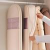 1pc Closet Hanging Organizer Vacuum Bag for Clothes Storage Bag with Hanger Space Saving Clear Seal Bags Wardrobe Compressed Bag