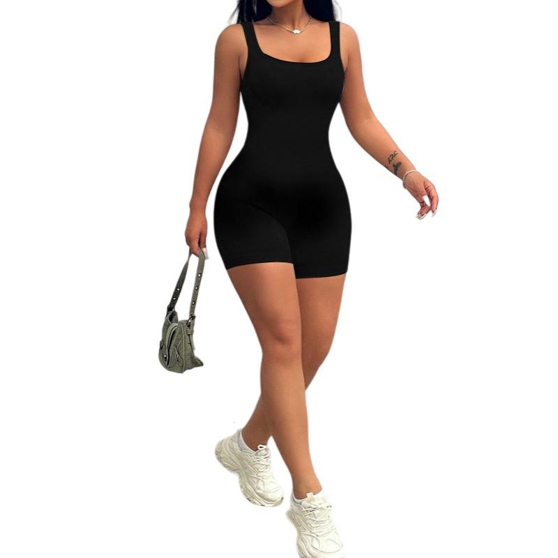 Outdoor Fitness Sports Inner Base Yoga Clothing Vest Style Jumpsuit Yoga Butt Lifting Pants for Women Hot Selling Body Shaping