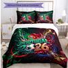 Portugal Football Printed Bedding 3 Piece Set Cozy Breathable Bed Cover Set As Housewarming Holiday Gift
