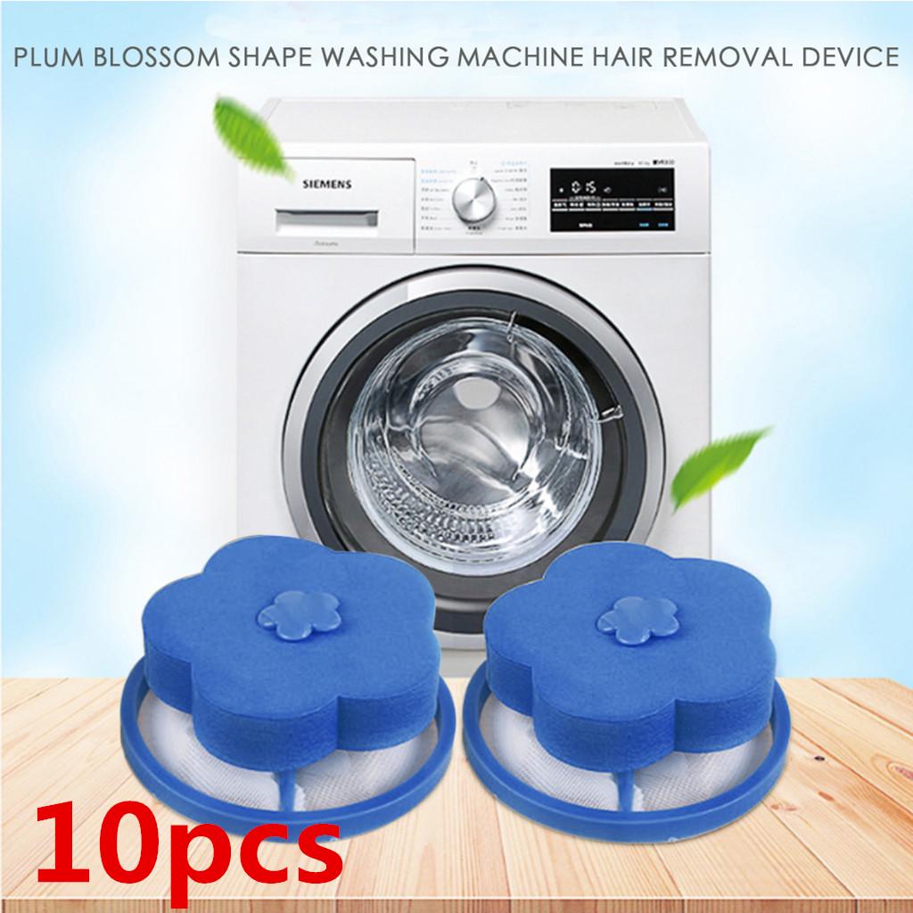 Home Floating Lint Hair Mesh Pouch Washing Machine Laundry Filter Bag ...