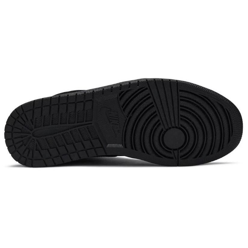 Air Jordan 1 Mid 'Triple Black Suede' Men's 554724-056