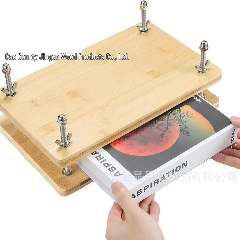 Wooden Bookbinding Kit: Beginner's Set for Ancient Book Restoration and Paper Pressing