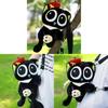 Luo Xiaohei Black Cat Plush Backpack For Girls And Women With Storage And Adjustable Straps