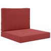 Outdoor Sofa Cushions 2 Pcs Burgundy Polyester