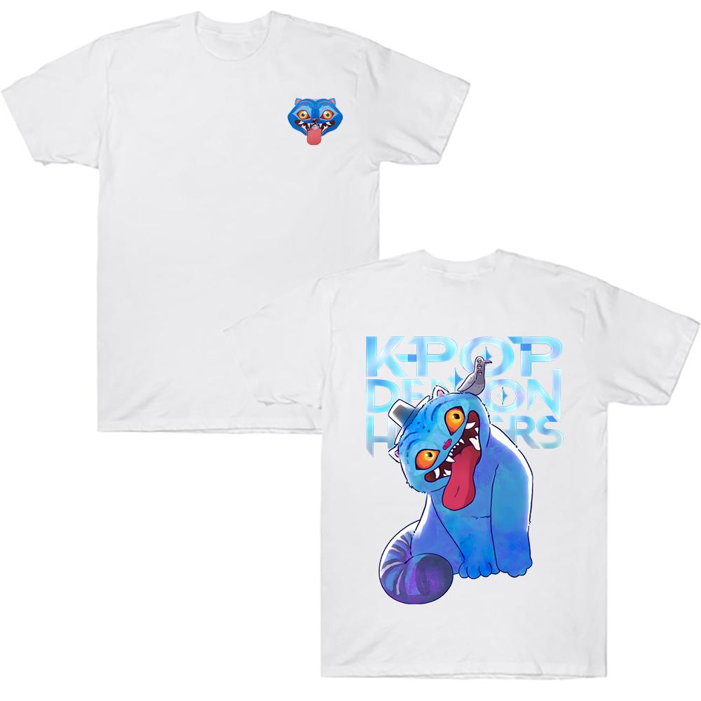 

Футболка Demon Hunter Tiger Kpop Футболка Demon Hunters Derpy Тигр и Птица Demon Hunter Tiger Хлопок Высококачественная Одежда Унисекс XS белый
