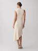 2026 Elegantes Damen-Twillkleid – Schlanke Passform, Taillenbetonung, Unregelmäßiger Saum