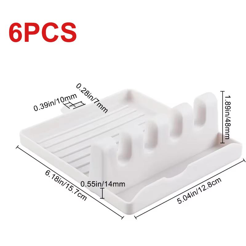 

1/2/6 шт. Подставка-держатель для кистей для рисования, белый пластик, 4 слота, подставки для кистей для рисования, поддон для капель, коврик для акварельной, масляной, акриловой живописи