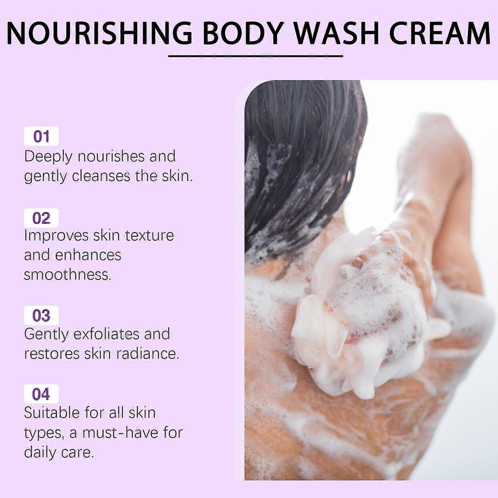Oceaura Nourishing Body Wash Cream Gentle Cleansing Moisturizing Nourishing Skin Exfoliating Skin Care Cream