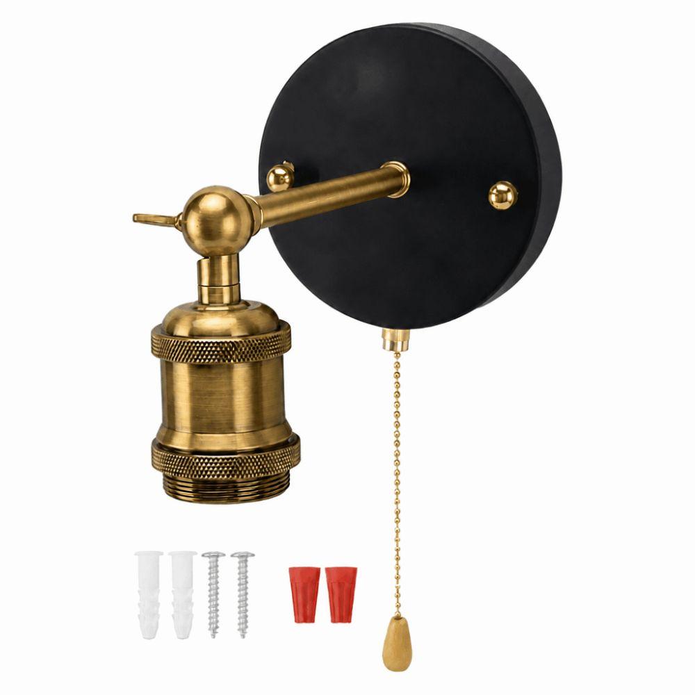 Iron Wall Sconce Gold Finish Wall Light Retro Wall Lamp Dining Room