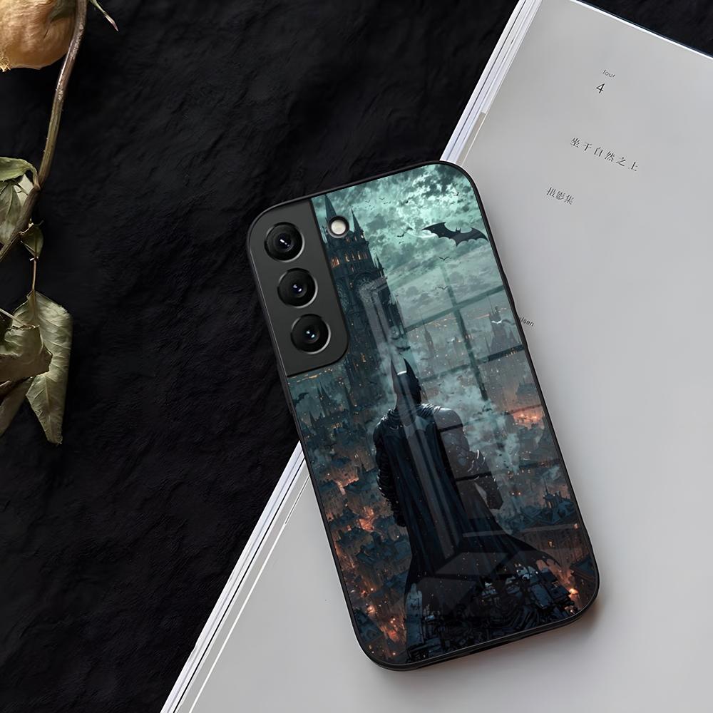 Cool B-Batmans Logo Phone Case Glass For Samsung Galaxy S21 S25 S22 S20 S24 S23 Ultra Fe Plus A16 A34 A54 A24 Coque
