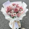 3Pc Silk Artificial Flower Rose Peony Hydrangea Outdoor UV Protection Wedding BridalBouquet Christmas Home Garden Decoration DIY