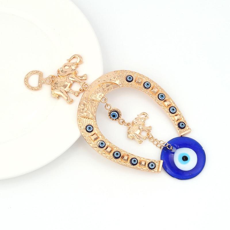 Blue Evil Eye Hanging Decoration Turkish Evil Eye Elephant Statues Wall Hanging Home Decor Pendant Decor