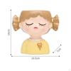 Decorative Flower Pot Featuring Resin Girl Figurine, Suitable for Office