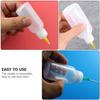 4Pcs Thickened Glue Dispensing Bottle with Removable Needle for Thin Liquids Ink Paint Oil Art Craft DIY Repair Projects