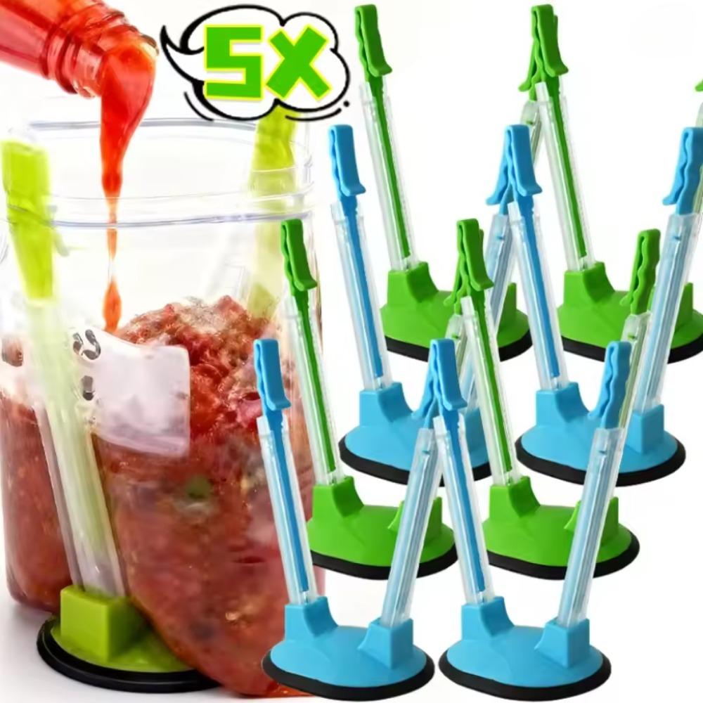 Adjustable Baggy Rack Holder Storage for Food Prep Bag Plastic Freezer Bag Ziplock Bag Holder Stand Meal Planning Kitchen Gadget