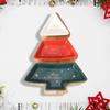 Christmas Tree Shaped Plat Decor Multifunctional Box Snack Container for Candy