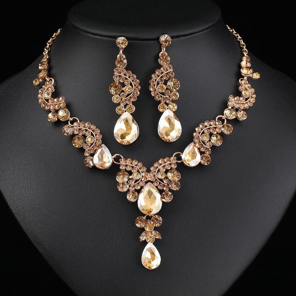 Elegant Bridal Necklace & Earring Set - High-End Wedding Accessories