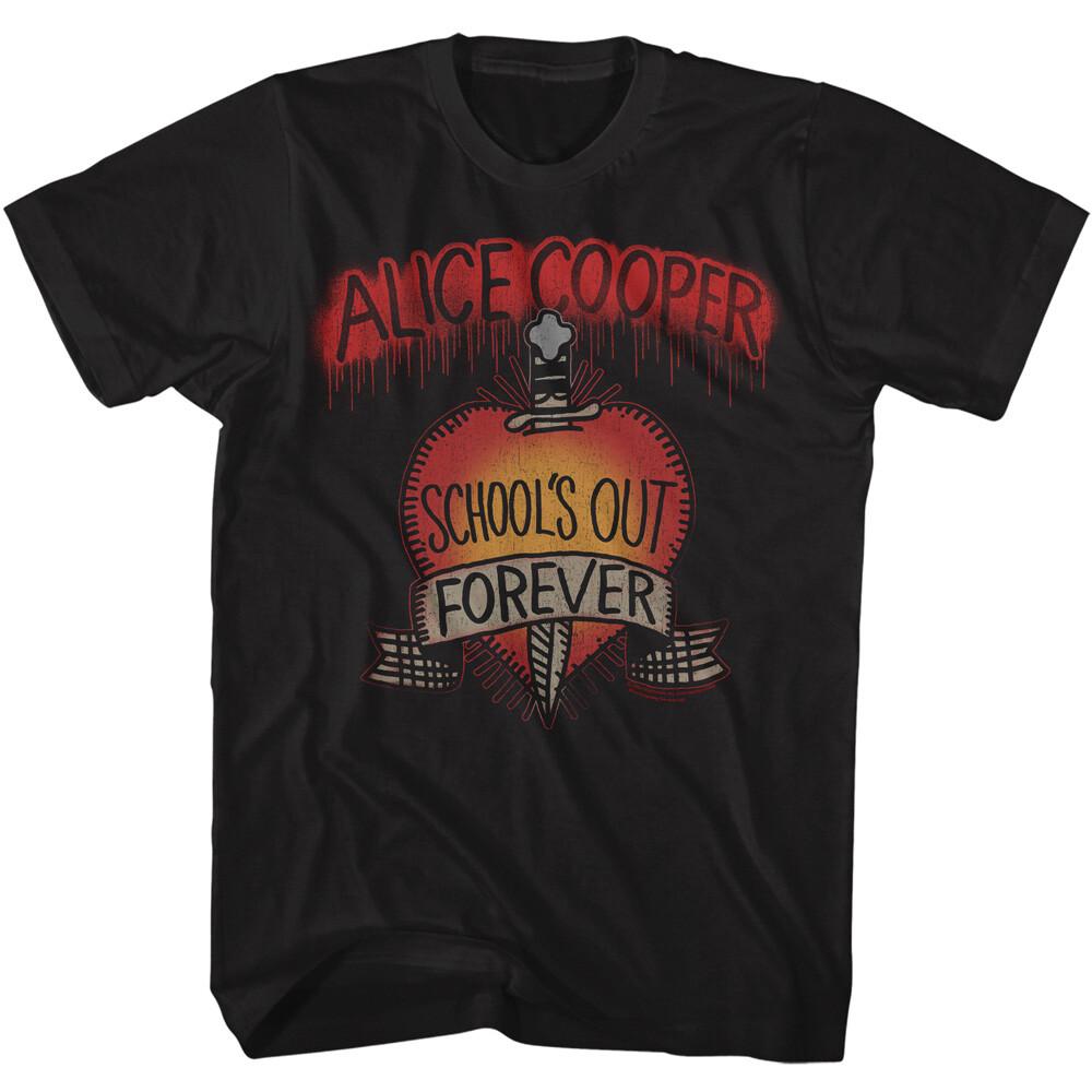 Alice Cooper Schools Out Forever Men T Shirt Shock Rock Concert Tour Merch S