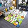 Colorful Cartoon Hopscotch Game for Kids, Non-slip rug suitable for living room and bedroom sofas