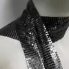 Full Sequins Choker Wide Long Collars Neck Tie Scarf Party Evening Costume