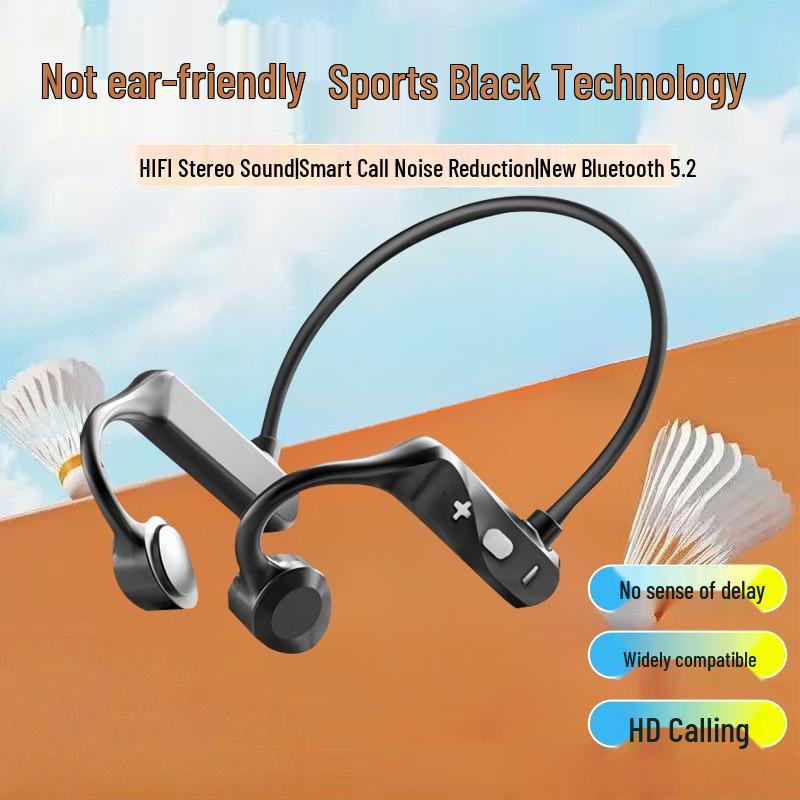 KS69 Sports Bone Conduction Bluetooth Ear-Hook Headphones with 3D Stereo Sound Effects