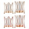Flower Vase Figurines Candle Holder for Living Room Decoration