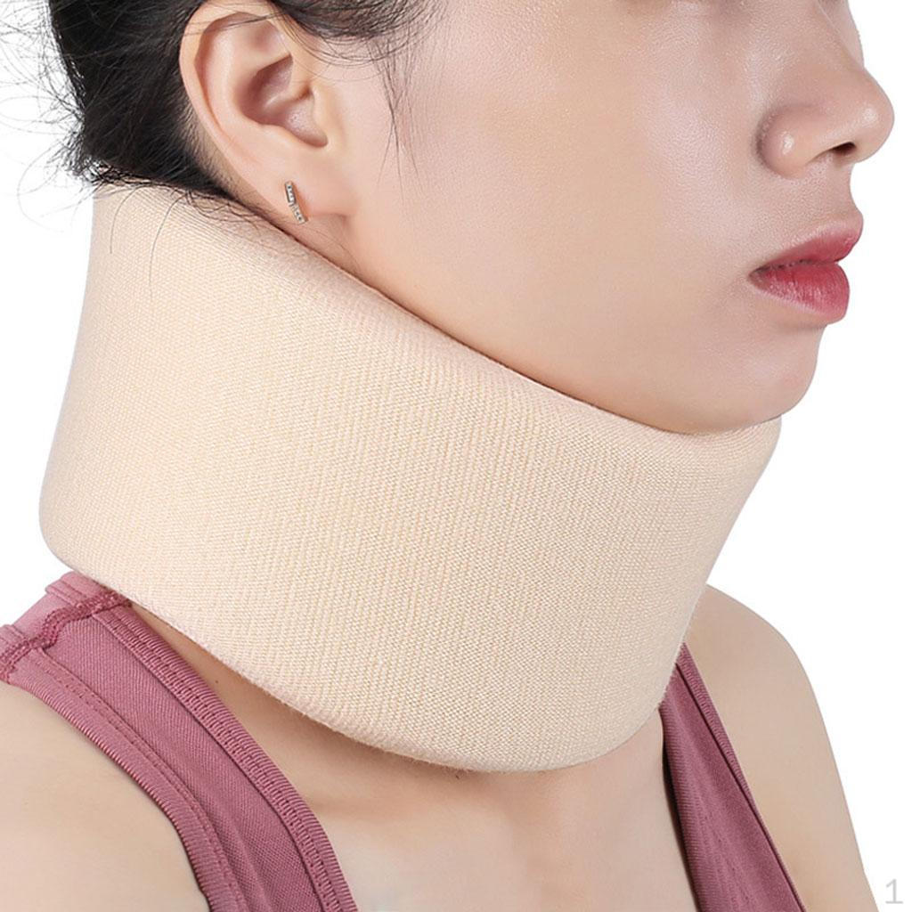 

Soft Foam Neck Brace 3 Depth Relieve Pressure Injury Aligns Adjustable ,Support Wraps Collar S