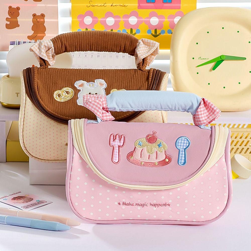 Koreanisches Dopamin-Farbstiftetui Multifunktional Große Kapazität Federtasche Schreibwarentasche Schulbedarf