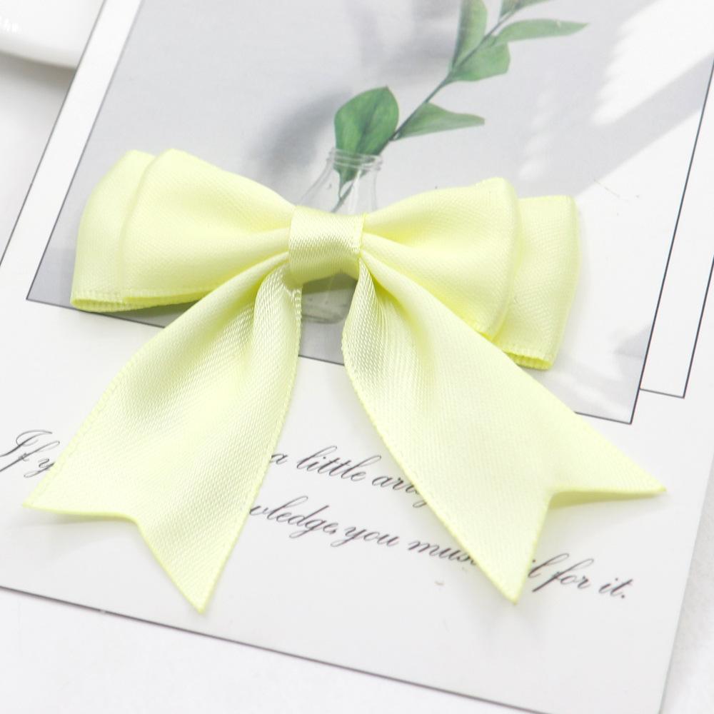 2,5 cm Polyester mit Schwalbenschwanz-Wickelbund Schleife DIY Handgefertigte Blume