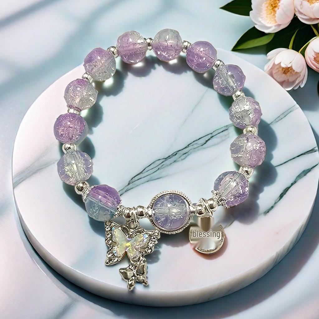 Daisy Popcorn Beaded Bracelet: Elegant Women's Hand Jewelry