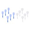 12x Transparent 2BA Thread Dart Shafts and Flights Connection, 2 Colors