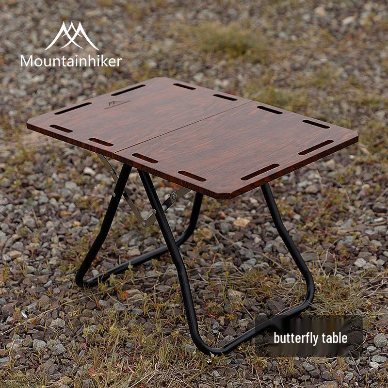 Mountain Butterfly Portable Aluminum Folding Table - High-End Outdoor Camping & Tea Brewing Furniture