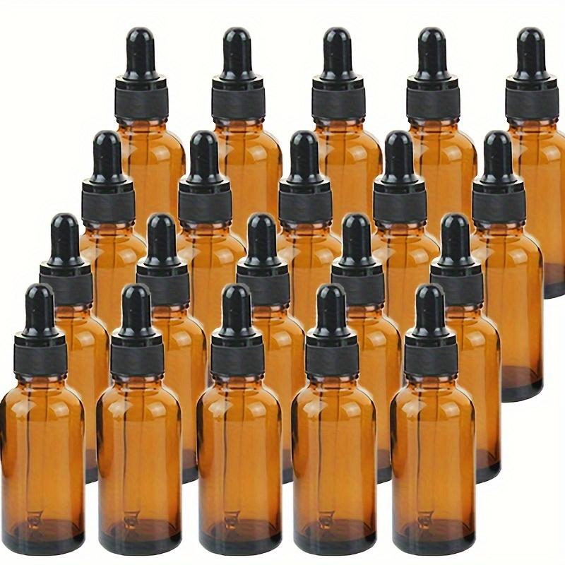 5/10/20 Stück + 4 Zubehörteile: 30 ml nachfüllbare Tropfflasche aus Glas, 2 Trichter, 2 Pipetten, für ätherische Öle und Parfüme.