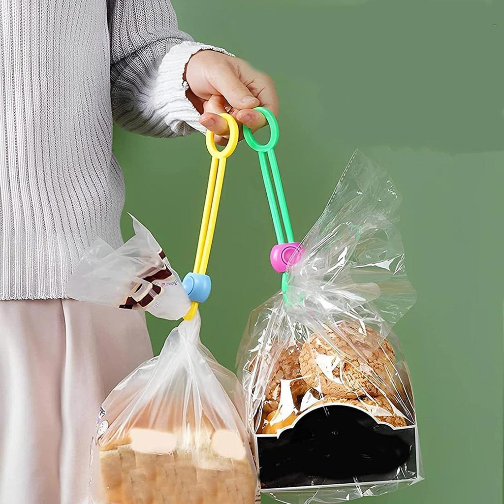 Colorful Silicone Sealing Pull Buckle Multi-functional Sealing Clip Kitchen Food Preservation Multi-purpose Sealer