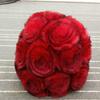 Women's Fashionable Winter Thick Rex Rabbit Fur Hat with Rose Fur Flowers Real Knit Appropriate for Parties