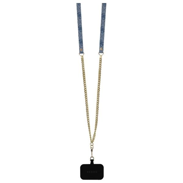 Guess Guhcp16Sp4Tdscpb Iphone 166.1 Blue/Blue Hardcase Leather Metal Logo Rhinestones Crossbody