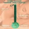 Long Handle Wormwood Massage Hammer - Manual Body Relaxation Tool for Muscle Relief & Wellness