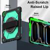 For iPad Pro 13 (2025)/13 (2024) Case Silicone + PC Kickstand Tablet Cover with Handy Strap, Shoulder Strap