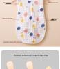 Class A Pure Cotton Baby Sleep Sack: Sleeveless, Gauze Material, Anti-Startle, Anti-Kick-Off, Perfect for Summer Air-Conditioned Rooms
