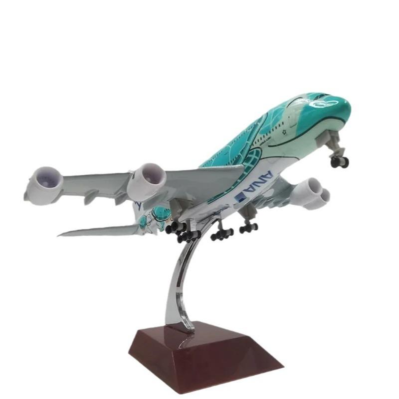 1/400 Modellflugzeug Spielzeug 20cm Legierung Metall Japan Air ANA Airbus A380 Cartoon Meeresschildkröte Fluggesellschaften Flugzeugmodell Airways Flugzeugmodell