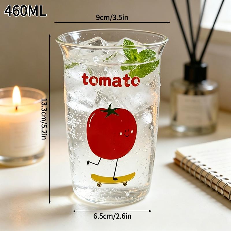 Summer Iced Coffee Cups Clear Glass Cup Milk Juice Water Cup Home Water Glasses Beer Tea Drinking Cup Cocktail Mugs