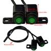 Motorcycle Electrical Headlight Switches With 3 Stage Adjustment And Bright Green Button For Enhanced Visibility