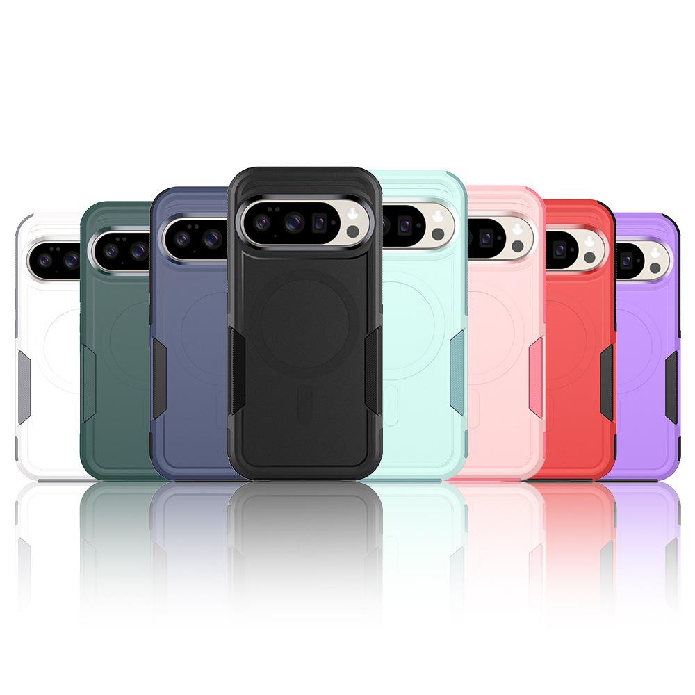 Military Grade 2-IN-1 Shockproof Case For Google Pixel 10 Pro XL 9 8 8A 7 7A 6 6A Magnetic Charge Heavy Duty Armor Rugged Cover