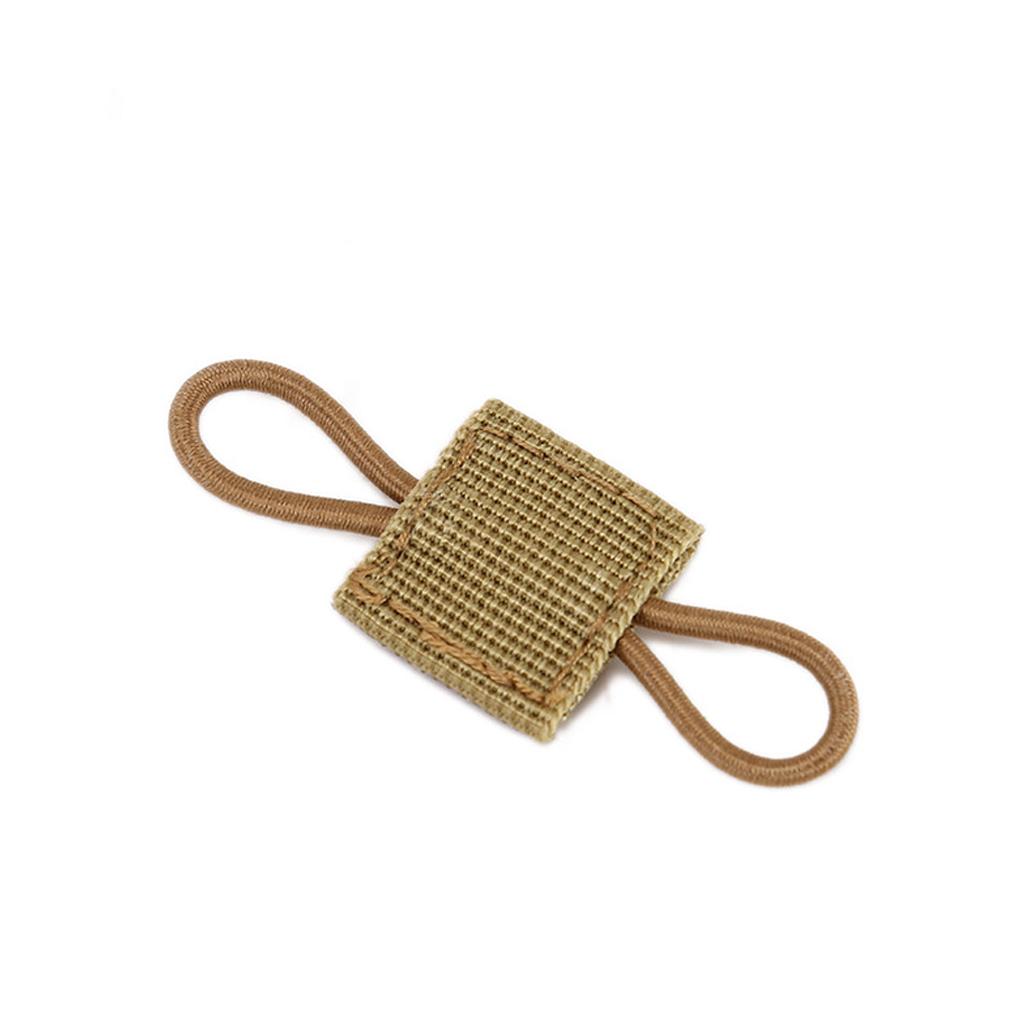 Tactical Ribbon Buckle Binding Retainer Outdoor Bag Fixing Accessory Replacement for Elastic Rope Webbing Buckle