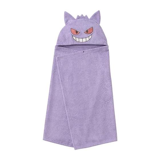 monpoke Hooded Bath Towel Gengar Purple B896091