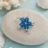 Retro Style Brooch Five-Sided Brooch with Curved Starfish Imitation