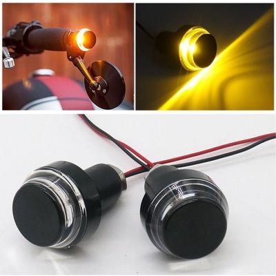 Neue 1 Paar Wasserdichte Motorrad Fahrrad LED Blinker Blinker Bernstein licht Anzeige Birne Seite Lampe Bar E