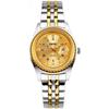 "Classic Women's Analog Quartz Watch Gold Silver Stainless Steel Waterproof Casual Simple Date"