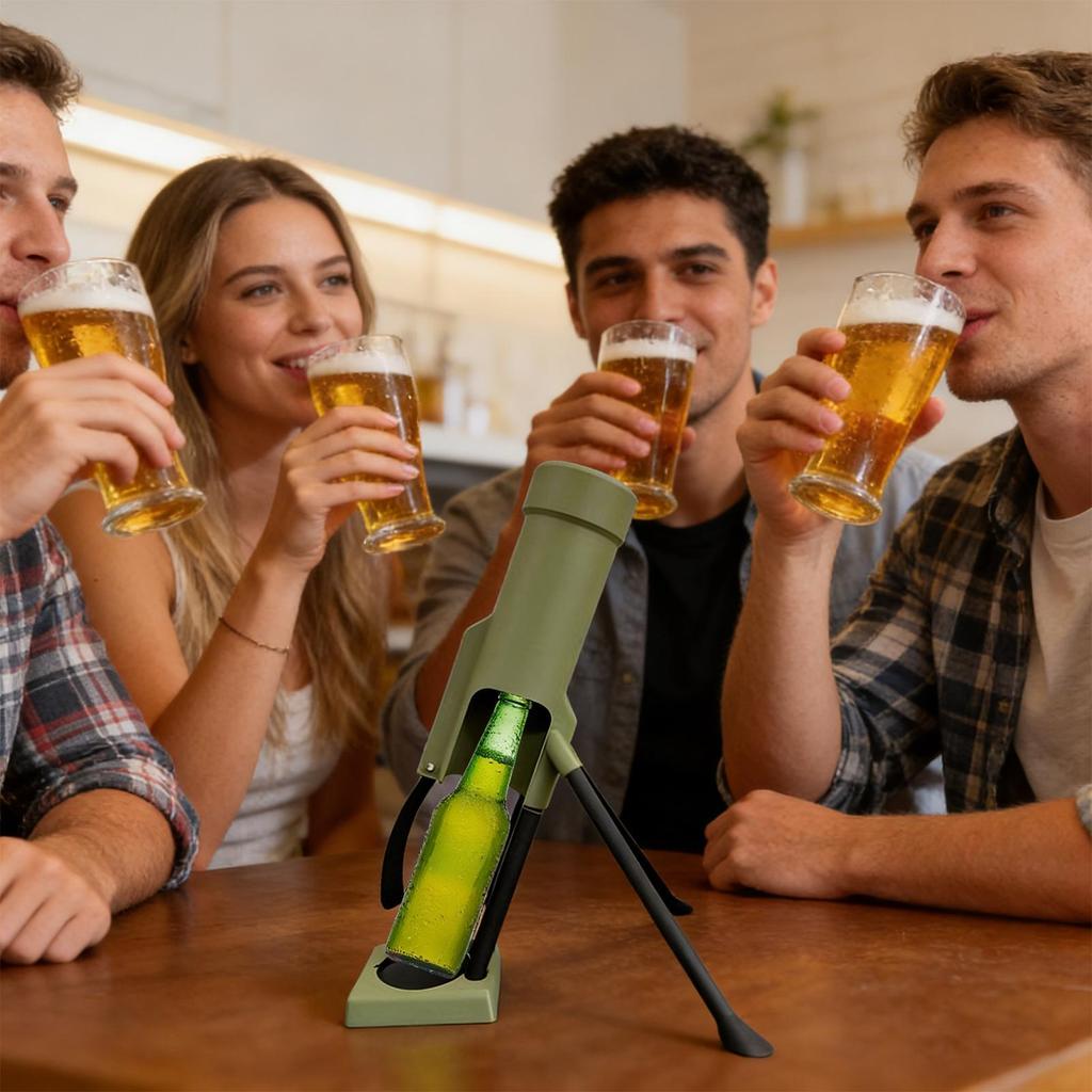 51mm Mortar Design Bottle Opener Cool Bar Decoration Bartender Accessory Unique Beer Opener for Home Office RV Bar Travel Gifts