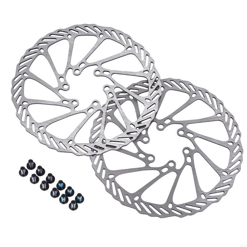 N0PC 2 szt. 160mm Tarcza Hamulcowa do Roweru 2 Kolory Opcjonalne dla Roweru Szosowego, MTB, BMX